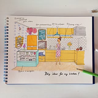 キッチン イラストのインテリア実例 Roomclip ルームクリップ キッチン イラストのインテリア実例 Roomclip ルームクリップ