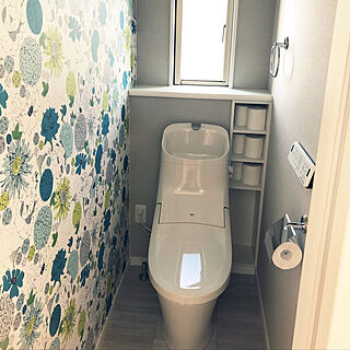 サンゲツ壁紙 リクシルのトイレのインテリア実例 Roomclip ルームクリップ