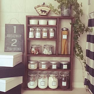 キッチン/エコカラット/DIY/モノトーン/スパイスラック...などのインテリア実例 - 2016-06-25 08:32:12