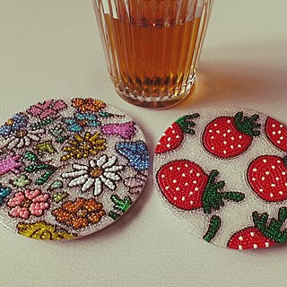 リビング/お部屋ではないのですが…/Blogもよろしくどうぞ/ビーズ/手作り/●verre irise●...などのインテリア実例 - 2014-10-01 11:28:26