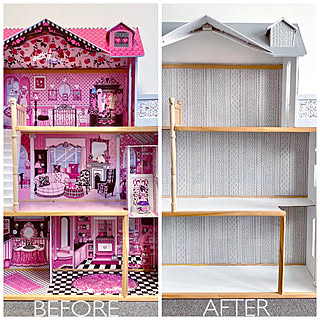 ドールハウス リメイクシートのインテリア実例 Roomclip ルームクリップ