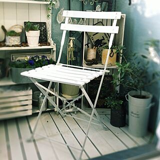 棚/ベランダ小部屋化計画/DIY/ガーデンチェア/椅子...などのインテリア実例 - 2013-11-01 09:37:32