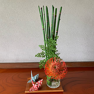 見てくださってありがとうございます 折り紙 鶴しか折れません のインテリア実例 Roomclip ルームクリップ