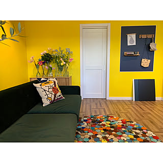 イエロー ネイビーのインテリア実例 Roomclip ルームクリップ