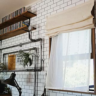 Diy ローマンシェードのインテリア 手作りの実例 Roomclip ルームクリップ