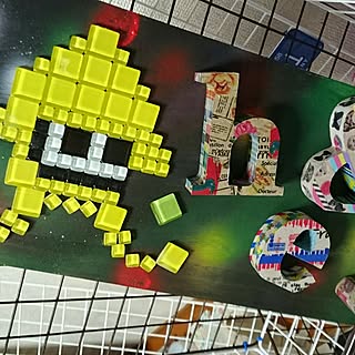 壁/天井/DIY/スプレー塗装/スプラトゥーン/カラフル...などのインテリア実例 - 2017-02-05 10:18:42