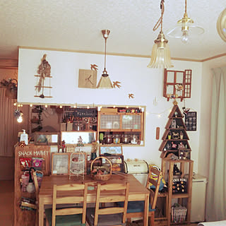 リビング/クリスマス/いいね、フォロー本当に感謝です♡/natural kitchen &/フレンチカントリー風...などのインテリア実例 - 2019-12-26 13:25:26
