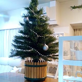 クリスマス/DIY⇒ショーケース♥/●主人のDIY●/2016.11.12♥/ツリー飾り⇒ミカヅキモモコ&ダイソー♥...などのインテリア実例 - 2016-11-12 00:50:58