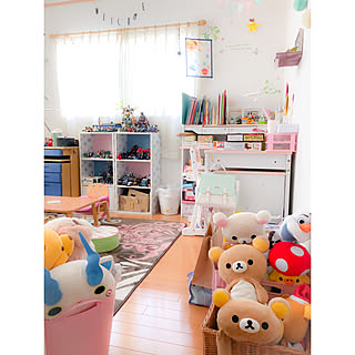 リラックマ フラッグガーランドのおしゃれなアレンジ 飾り方のインテリア実例 Roomclip ルームクリップ