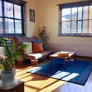 部屋全体/バンダナラグ/朝/ブラインド/ヴィンテージ風...などのインテリア実例 - 2018-05-21 19:23:03