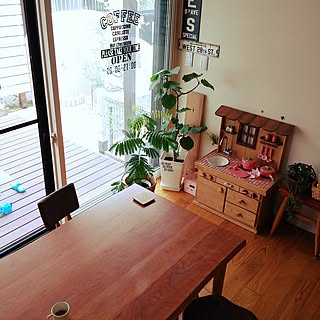 壁/天井/ウンベラータ/手作り家具/カフェ風/グリーンのある暮らし...などのインテリア実例 - 2016-06-19 13:14:04