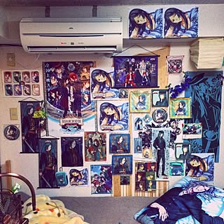 ポスター オタクのインテリア実例 Roomclip ルームクリップ