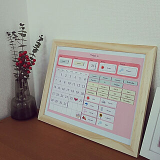 セリア マグネットカレンダーのインテリア実例 Roomclip ルームクリップ