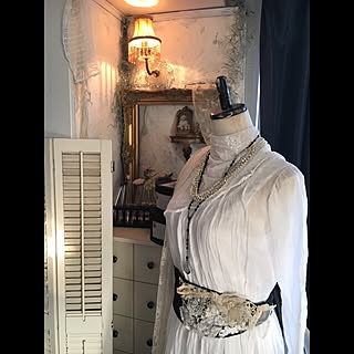 リビング/漆喰風/ベニヤ壁/アンティークレース/antique...などのインテリア実例 - 2017-04-03 17:02:35