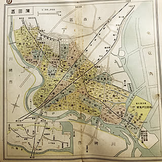 東京の家/昭和レトロ/二住生活/戦前の東京の地図/インテリアじゃなくてすみません...などのインテリア実例 - 2018-05-03 09:41:08