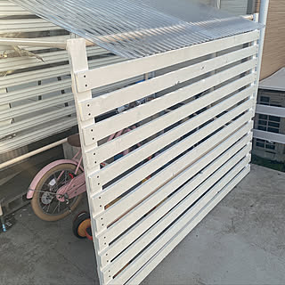 自転車小屋diy イレクターパイプ自転車小屋のインテリア 手作りの実例 Roomclip ルームクリップ