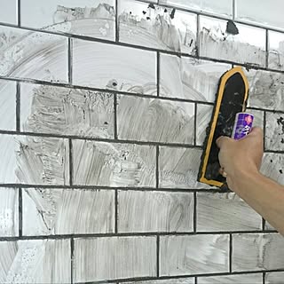 サブウェイタイル 目地はグレーのおしゃれなアレンジ 飾り方のインテリア実例 Roomclip ルームクリップ