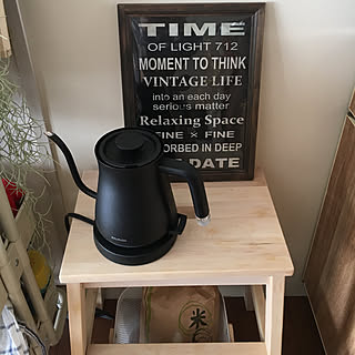 キッチン/ナチュラル/カフェ風/電気ケトル/バルミューダ...などのインテリア実例 - 2017-12-02 11:31:13