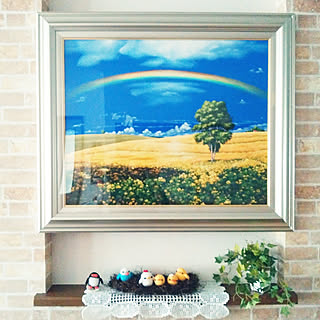 壁/天井/アートのある部屋/イベント参加します♡/画家/里中游さんの画❤...などのインテリア実例 - 2018-10-10 14:35:27