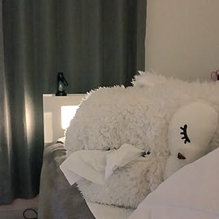 ベッド周り/一人暮らし/シーリングライト/1K/ひとり暮らし...などのインテリア実例 - 2017-11-15 20:01:34