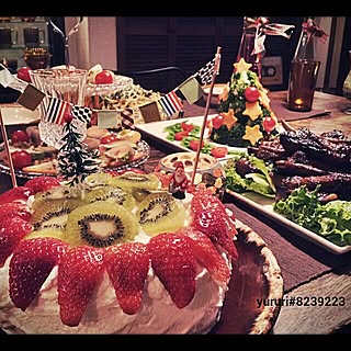机/クックパット×→クックパッド◎/クリスマス/クリスマスディナー/クリスマスパーティ...などのインテリア実例 - 2014-12-25 23:35:15