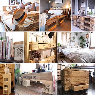 パレットベンチのインテリア実例 Roomclip ルームクリップ