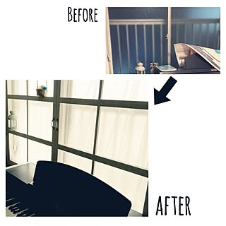サッシ目隠しのインテリア実例 Roomclip ルームクリップ