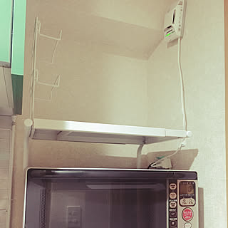 伸縮レンジ上ラックのインテリア実例 Roomclip ルームクリップ
