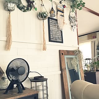 棚/扇風機/いつもいいねやコメありがとうございます♡/いいね!押し逃げばかりでごめんなさい。/ペットと暮らす家...などのインテリア実例 - 2017-07-08 11:18:58