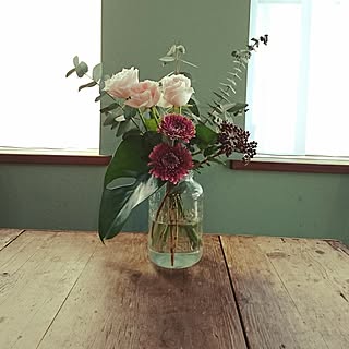 ダイニングテーブル 花の名前が分かりませんのインテリア実例 Roomclip ルームクリップ