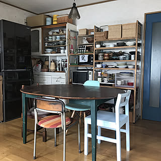 もっとすっきりしたい/テーブル伸ばしてみた/Muji/MUJIのテーブル/断捨離しなきゃ...などのインテリア実例 - 2019-08-26 09:30:14