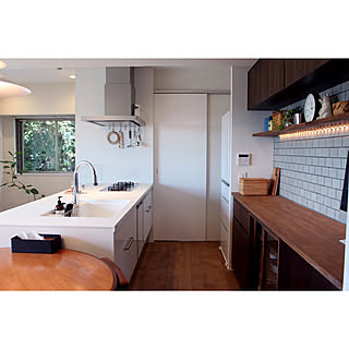 キッチン/ラクシーナ/オープンキッチン/壁面収納/北欧...などのインテリア実例 - 2018-09-07 08:22:07