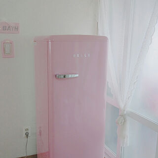 ピンク冷蔵庫のインテリア実例 Roomclip ルームクリップ