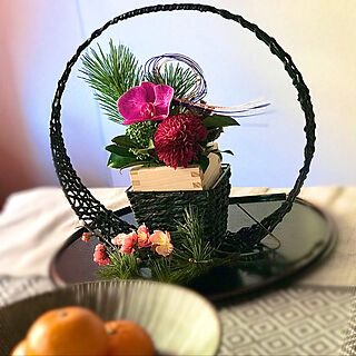 お正月飾り/植物のある部屋/楽しい/テーブル/飾り...などのインテリア実例 - 2020-01-28 18:16:40