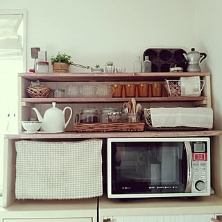 キッチン/2014/09/08/朝の1枚/フェイクグリーン/古いもの...などのインテリア実例 - 2014-09-08 08:35:28