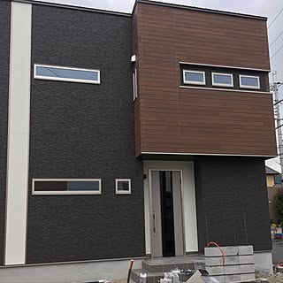 黒いお家 四角い家のインテリア実例 Roomclip ルームクリップ