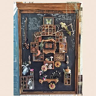 棚/作るのやめられないナニワの飾り屋/飾るように暮らす/パンチのある物作りを目指す!/賃貸でも楽しく♪...などのインテリア実例 - 2017-01-27 17:00:03