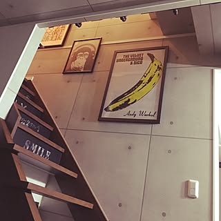 ポスター コンクリート打ちっ放しのインテリア実例 Roomclip ルームクリップ
