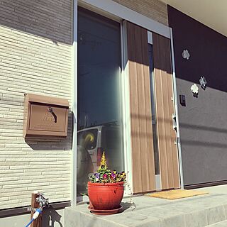 玄関/入り口/U.S.MAILBOX/LIXlL/塗り壁/木の家...などのインテリア実例 - 2017-01-30 11:08:43