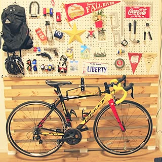 壁 天井 ロードバイクのインテリア実例 Roomclip ルームクリップ