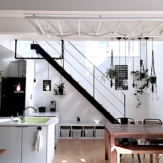 塩ビ管DIY/塩ビ管/ターナーミルクペイント/アイアンペイント/キッチン照明...などのインテリア実例 - 2020-02-23 09:42:34