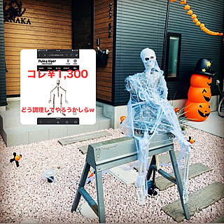 ハロウィン 骸骨のおしゃれなアレンジ・飾り方のインテリア実例 ...