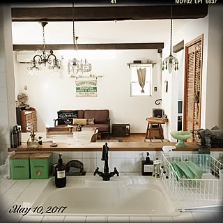 部屋全体/RoomClip5周年/アンティーク/antique/Fire-King...などのインテリア実例 - 2017-05-10 08:48:24