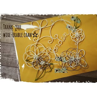 机/いいね!押し逃げばかりでごめんなさい。/いいね、フォロー本当に感謝です♡/見せる収納に憧れる/ワイヤークラフト♡...などのインテリア実例 - 2017-04-05 17:30:31