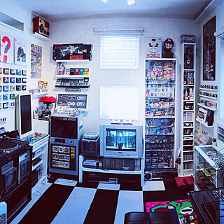 ゲーム部屋 90年代のインテリア実例 Roomclip ルームクリップ