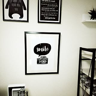 壁/天井/100均/モノトーン/白黒グレー/白黒好き...などのインテリア実例 - 2016-10-18 11:47:09