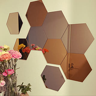 六角形鏡のインテリア実例 Roomclip ルームクリップ