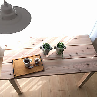 杉板テーブルのインテリア実例 Roomclip ルームクリップ