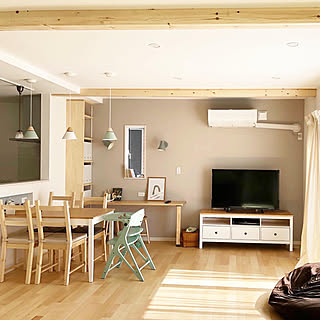 ナチュラル アクセントクロス グレー ベージュのおしゃれなインテリア 部屋 家具の実例 Roomclip ルームクリップ