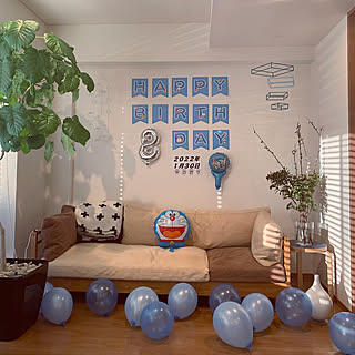 ドラえもん 誕生日飾り付けのおしゃれなアレンジ 飾り方のインテリア実例 Roomclip ルームクリップ